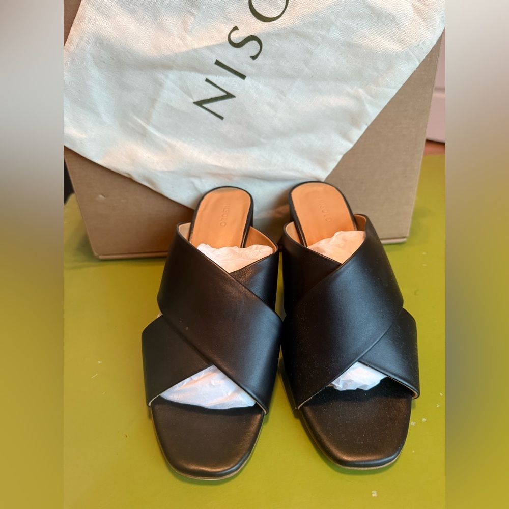 Nisolo Carina Cross Strap Mule, NWT, size 9 - Picture 3 of 8